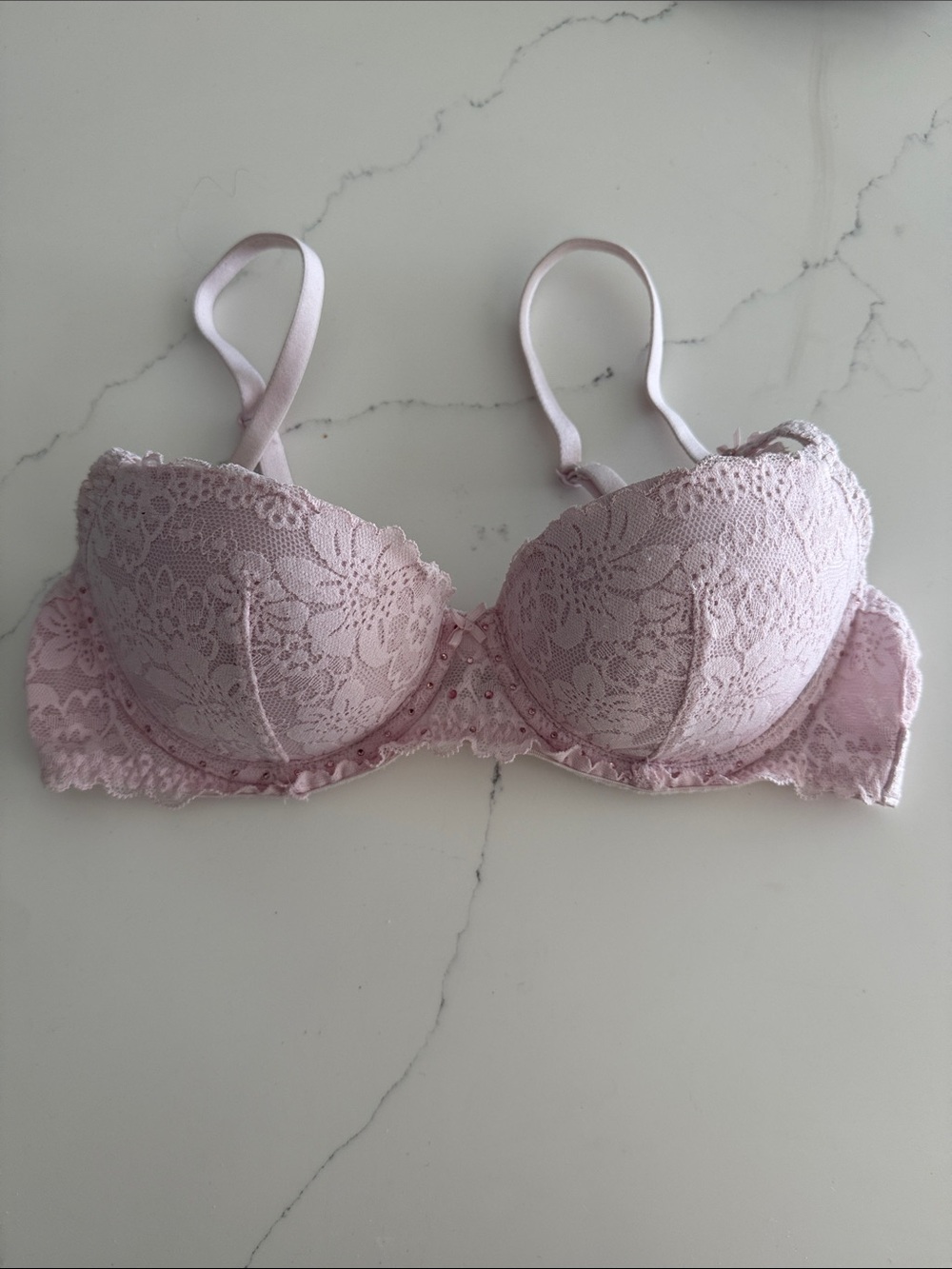 VS Pink 32B Balconette Bra
